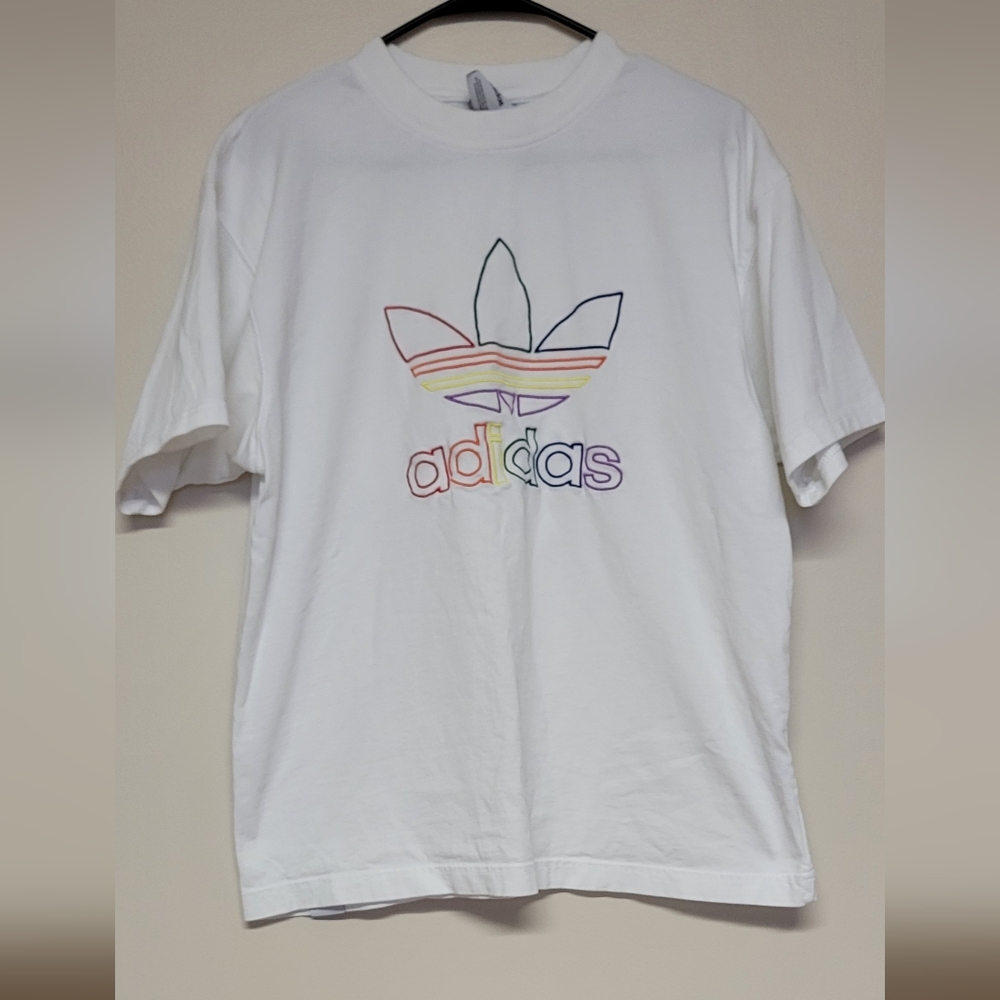 Adidas Pride Rainbow Logo M Love Unites Cotton Tee T-shirt